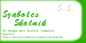 szabolcs skolnik business card